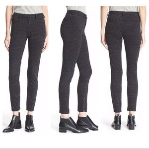 ATM Stretch Cotton Skinny Moto Pants